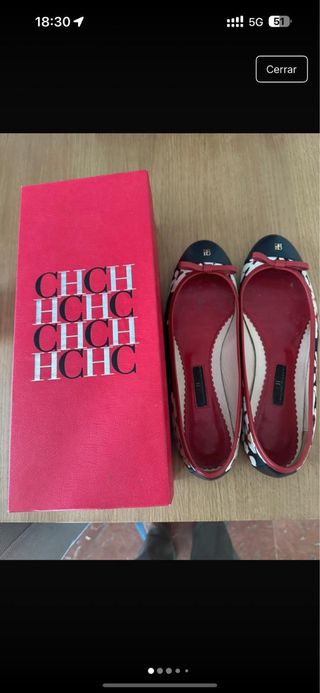 Manoletinas CH Multicolor/Rojo