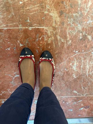 Manoletinas CH Multicolor/Rojo