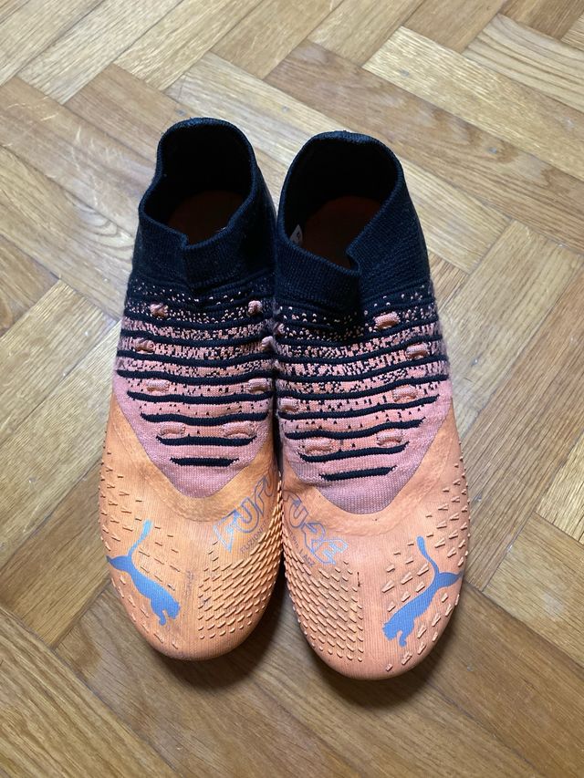 Botas de fútbol Puma Talla 38 Naranja/Negro