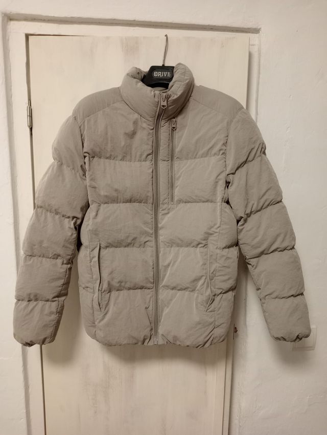 Plumífero grueso Zara beige