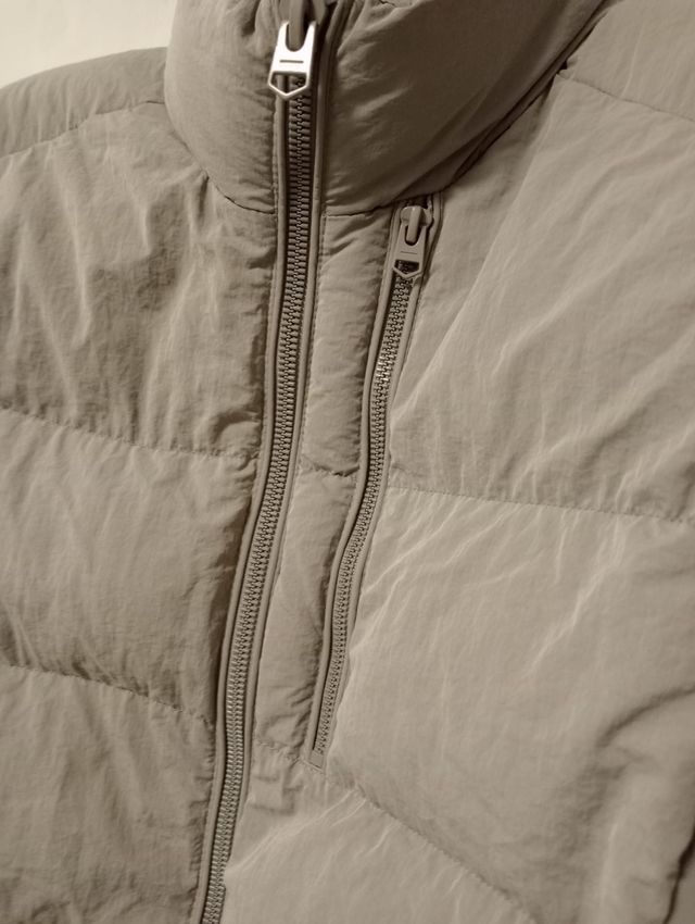 Plumífero grueso Zara beige