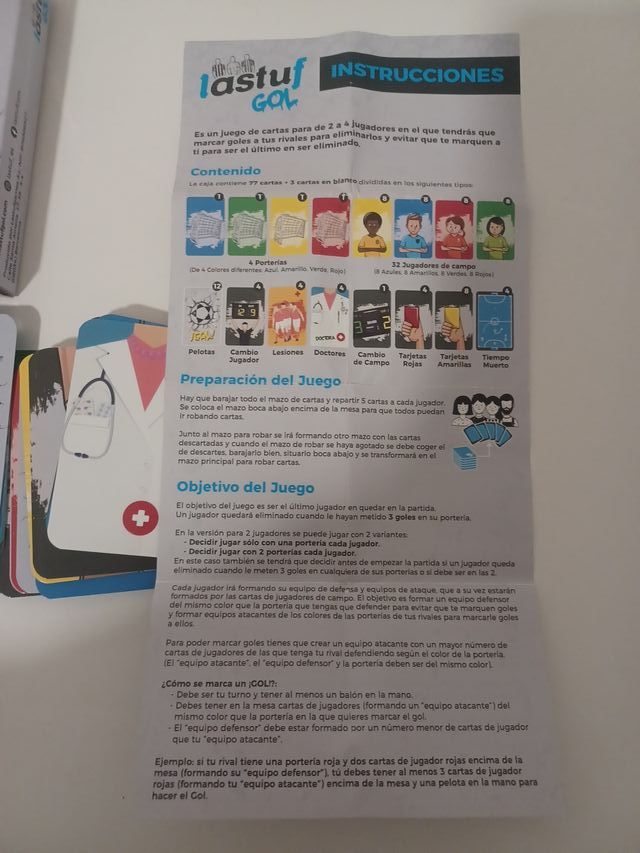 Juego de cartas Lastuf Gol
