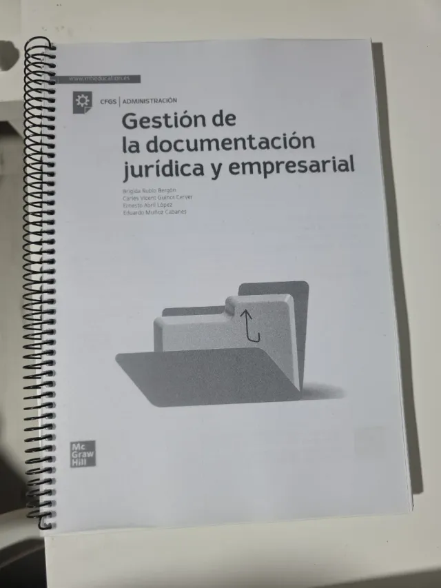 Libro Gestión de la documentación jurídica y empre