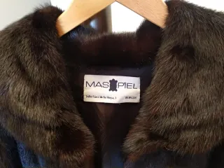Abrigo de piel MAS PIEL marrón