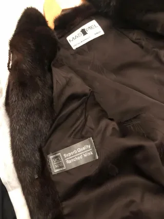 Abrigo de piel MAS PIEL marrón