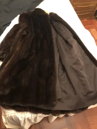 Abrigo de piel MAS PIEL marrón