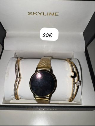 Estuche SKYLINE: Reloj, Bolígrafo y Llavero