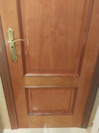Puertas de madera con cristal