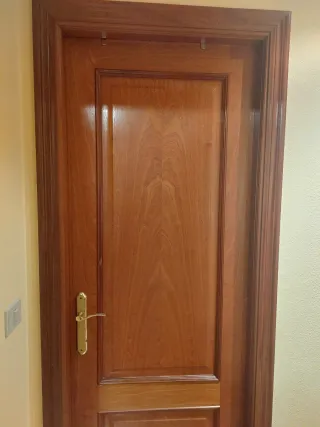 Puertas de madera con cristal