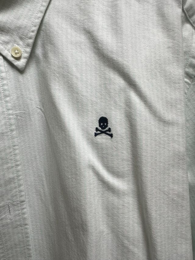 Camisa Scalpers verde y blanca talla 42