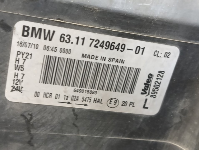 FARO IZQUIERDO BMW SERIE 1 BERLINA (E81/E87) N47D