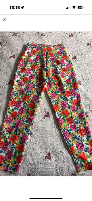 Pantalones Zara Estampado Floral