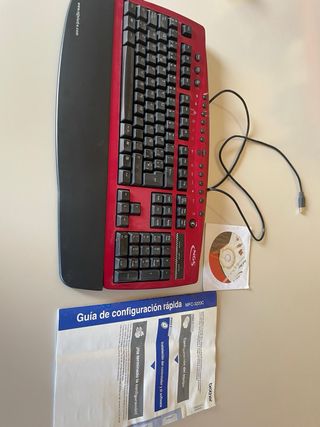 Teclado NGS Rojo con Reposamuñecas