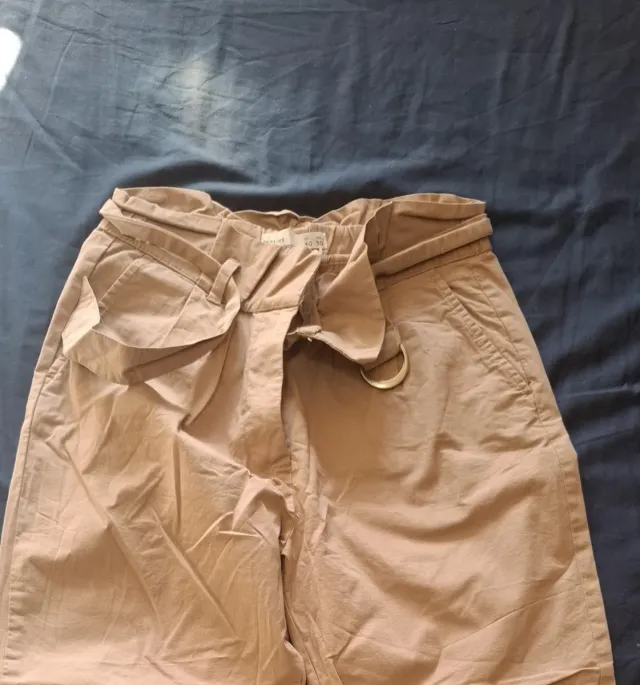Pantalón Mango Crema Talla M