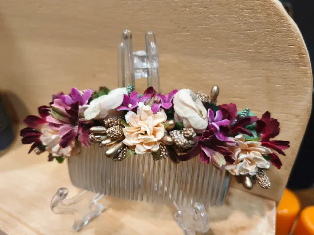 Tocado Huertana Flores