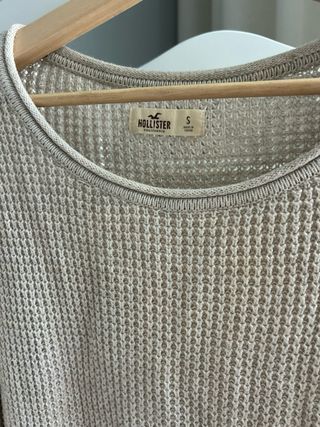 Jersey caladitos Hollister beige talla S