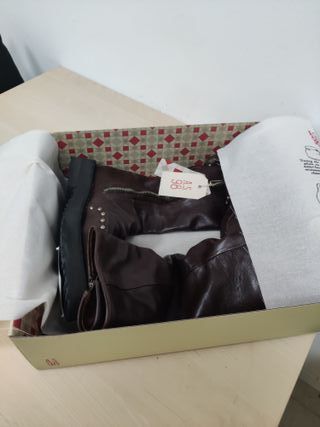 Botas AS 98 marrones tachuelas nº38
