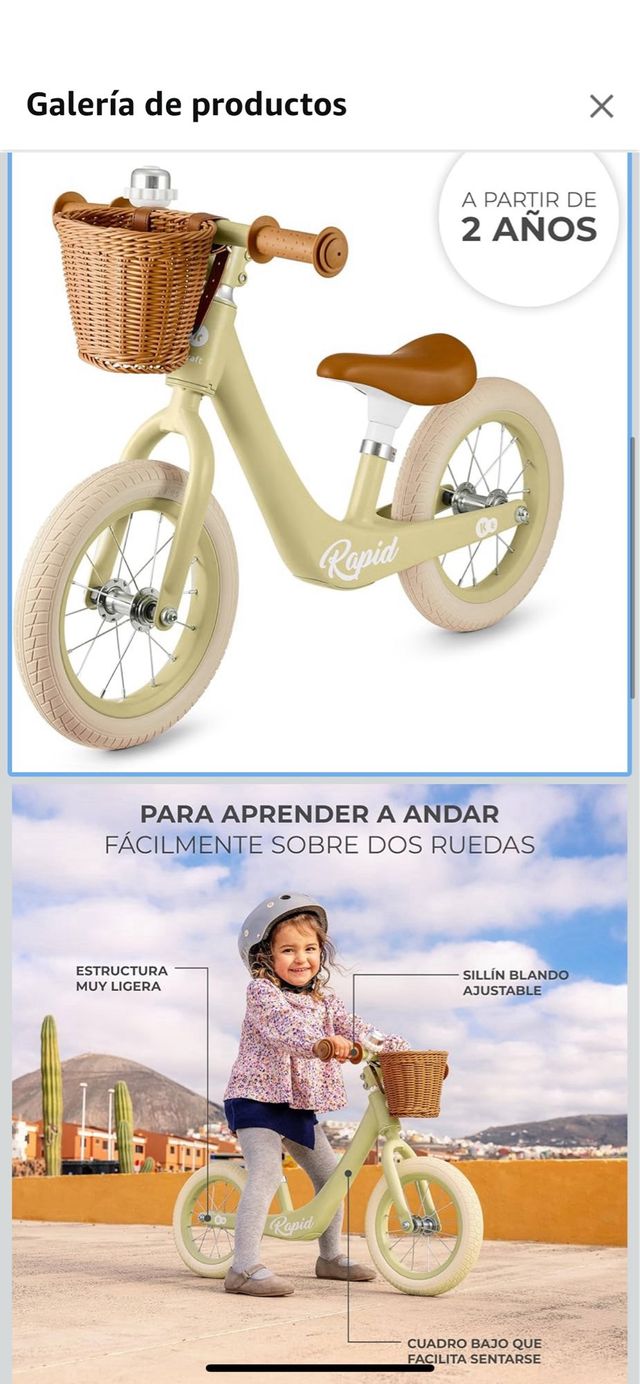 Bicicleta de aprendizaje retro unisex