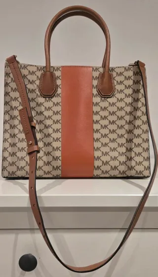 Borsa Michael Kors beige e arancione