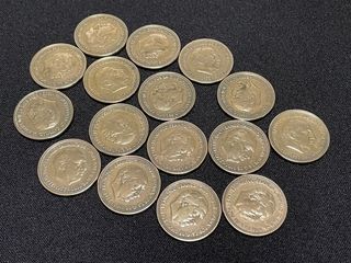 Lote 16 monedas 2’5 pesetas franco 1953