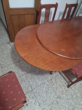 Mesa de comedor extensible madera