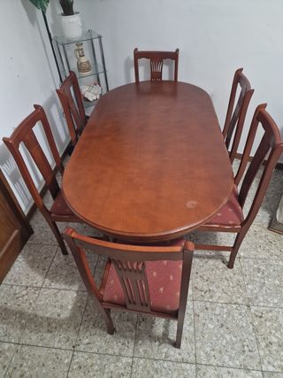 Mesa de comedor extensible madera