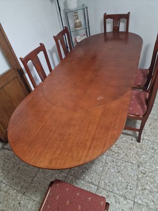 Mesa de comedor extensible madera