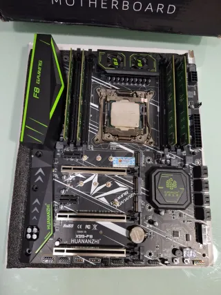 Placa Base Huananzhi X99-F8 Gaming + 2673v3 + 16gb