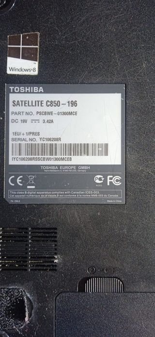 Portátil Toshiba Negro