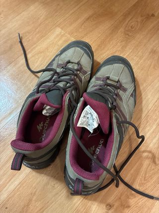 Zapatillas Trekking Talla 38 Beige/Morado