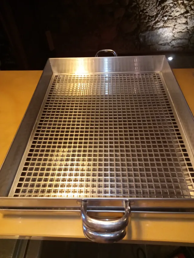 Escurrefritos acero inoxidable con bandeja