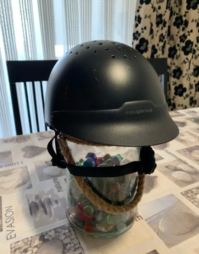 Casco de equitación Fouganza negro