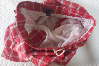 Bañador Gant Cuadros Rojo