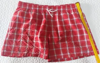 Bañador Gant Cuadros Rojo