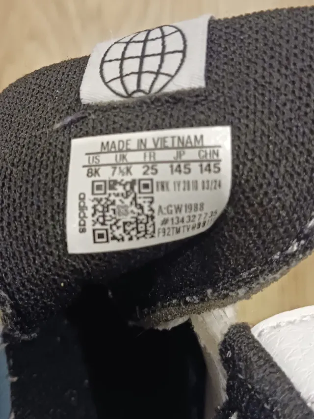 Zapatillas Adidas Talla 25 Blancas Unisex