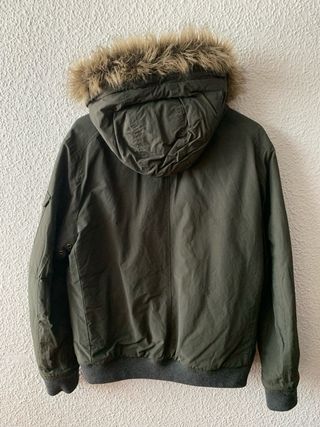 Abrigo Jack & Jones verde con capucha