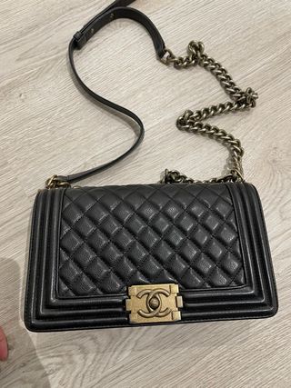 Bolso Chanel Negro Piel Matelassé