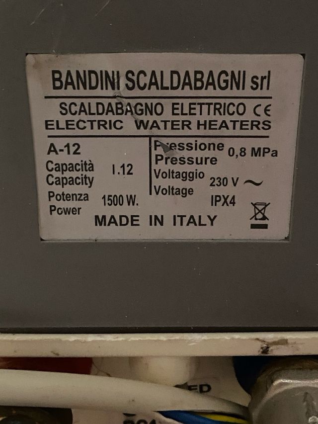 Scaldabagno Bandini 12 litri