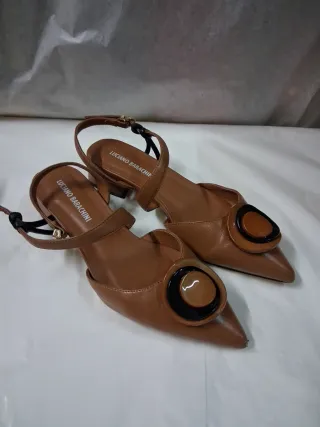 Scarpe donna Luciano Barachini marroni tacco