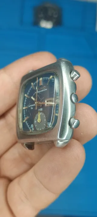 Reloj Seiko Monaco Cronógrafo Automático Azul
