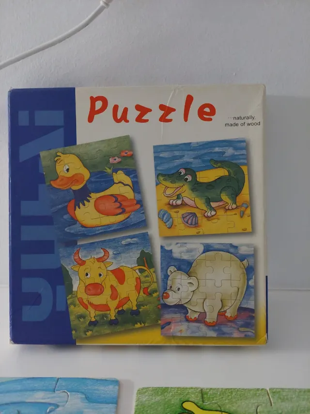 4 Puzzles Animales 20 Piezas