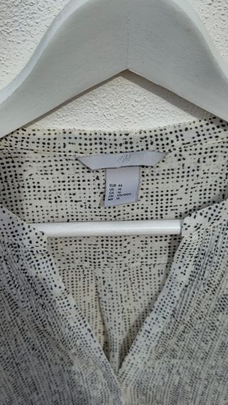 Camisa H&M Beige y Gris