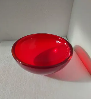 Ciotola in vetro di Murano Rosso Rubino
