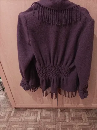 Chaqueta Lana Virgen 100% Morada