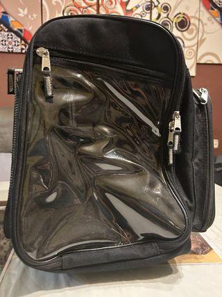 Mochila depósito moto negra