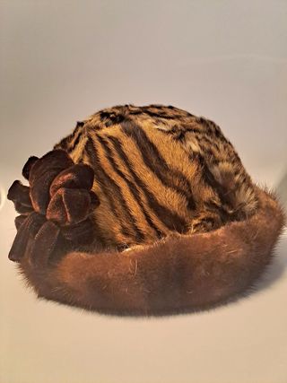 Cappello vintage leopardato vero!