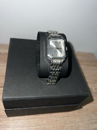 Reloj de Pulsera Cuarzo Esfera Blanca