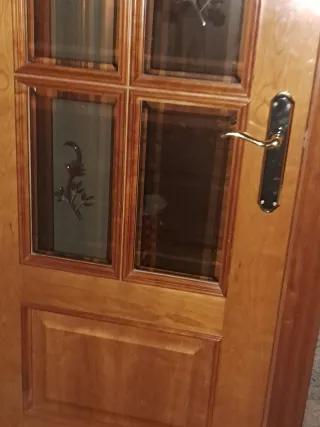 Puerta de madera roble