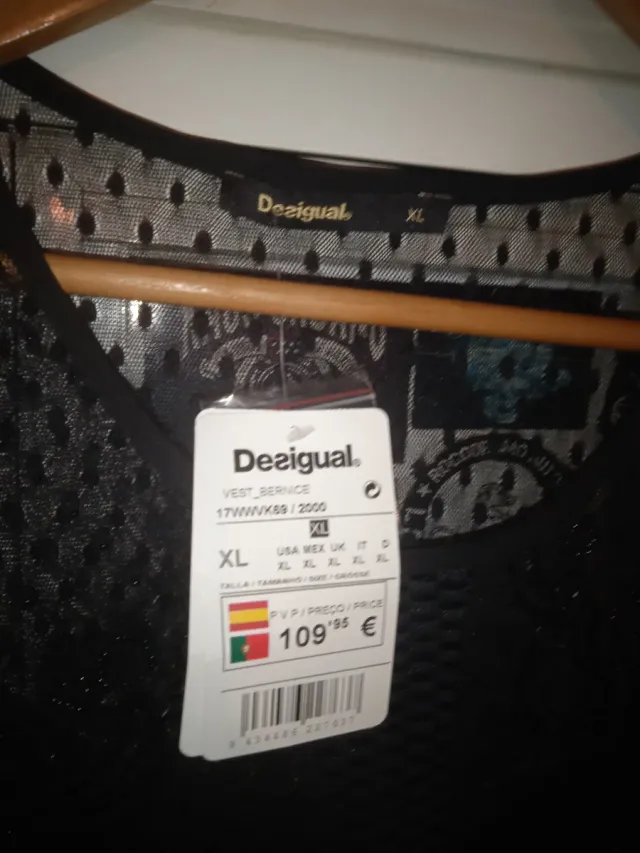 Abito nero Desigual taglia XL