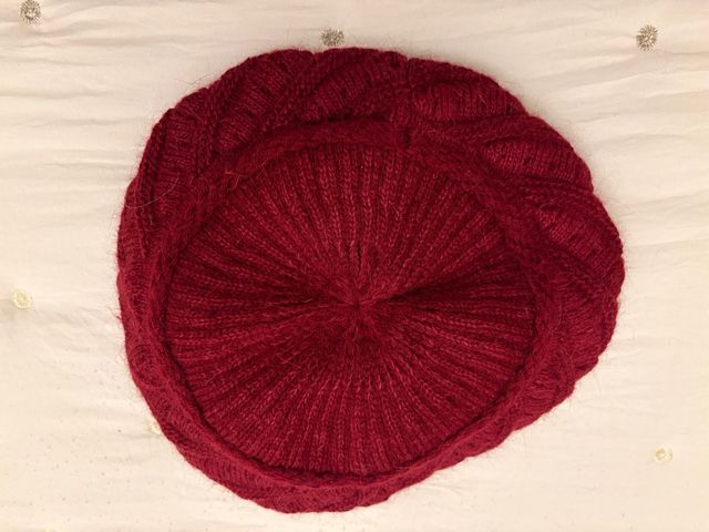 Gorro de lana rojo